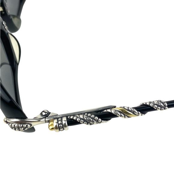 Brighton Ribbons in the Sky Sunglasses Black Silver Scrollwork Retired With Case main image 12
